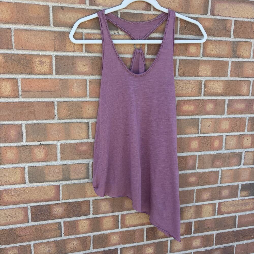 We The Free Tank Top Asymmetrical Hem Womens XS Pink 2010s Festival Boho